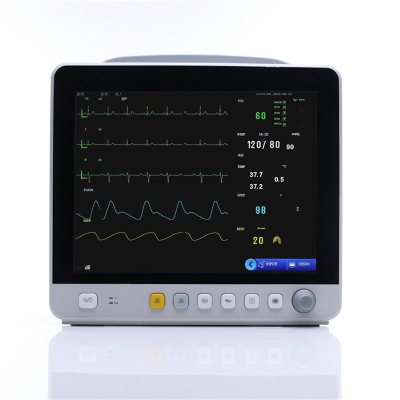 Multi-parameter Patient Monitor Monitor ECG, SpO2 , NIBP, RESP, TEMP, PR and HR.