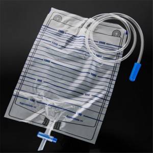 Medical use accept customized 2000ml portable disposable urine bag