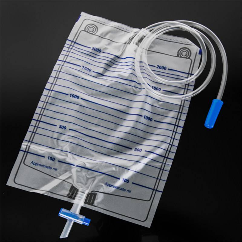 Medical use accept customized 2000ml portable disposable urine bag Featured Image
