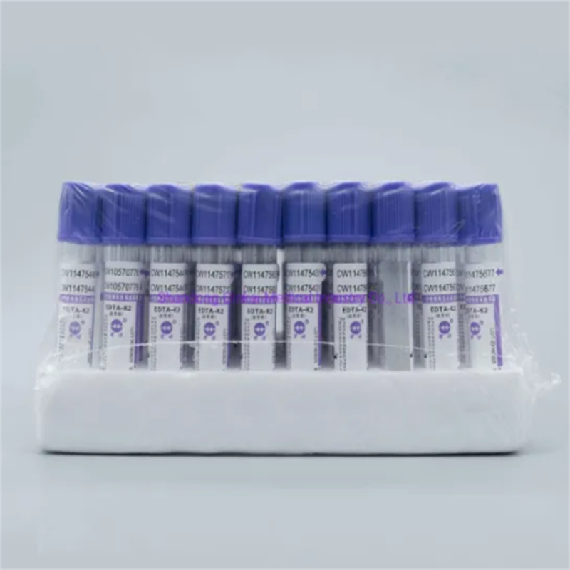 Disposable vacuum blood collection tube glass or PET