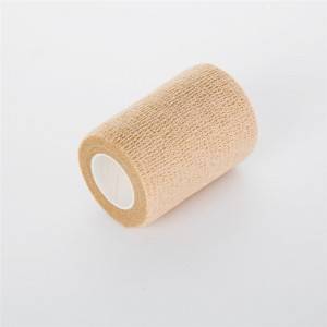 Soft Non-woven Surgical Nonwoven Tapes Cohesive Silicon coated nonwoven paper