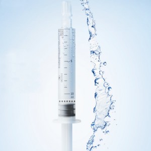 Disposable prefilled syringe flush syring