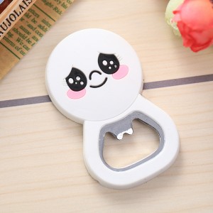 Factory Customized Refrigerator Magnet Cute Shape Silicone Metal Bottle Opener For Beer