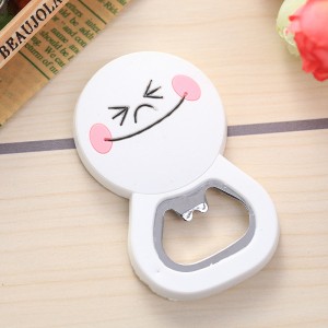Factory Customized Refrigerator Magnet Cute Shape Silicone Metal Bottle Opener For Beer