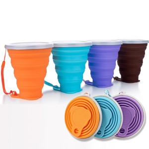 China Wholesale Silicone Baby Cup Manufacturers - China Factory Collapsible Travel Cup Foldable Silicone Coffee Cup – Weishun