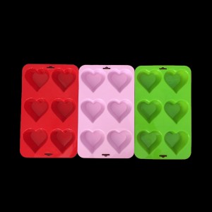 Heart Popsicle Mold Silicone Cake Mold 3D Heart Shape Chocolate Mold