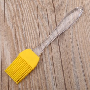 Hot Sale Silicone Oil Brushes BBQ Tools Silicon Sauce Brushes with Transparent Handle