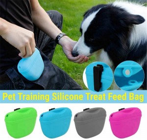 Dog Training Lovager Outdoor Walking Pet Custom Packages Pouch Waterproof Silicone Dog Treat Bag