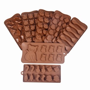 Factory Custom Silicone Chocolate Mold Eco Friendly Resin Mold For Baking Cookie Biscuits Candy Soap