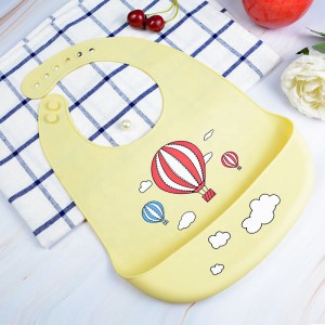 Easy Wiped Button Cotton Baby Bibs Baby Bib Silicone For Feeding