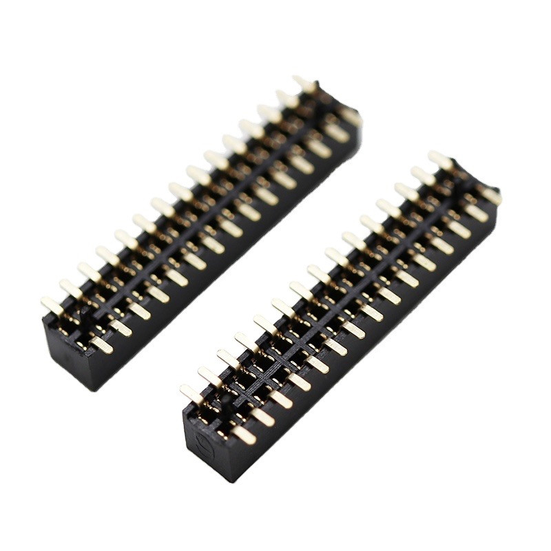 High reputation Terminal Block Spring Connector - PCB 1.27mm Pitch 30 Pin Single Double Row 2.1 Height Straight Dip Smt Pin Header Female Header Connector – Weiting
