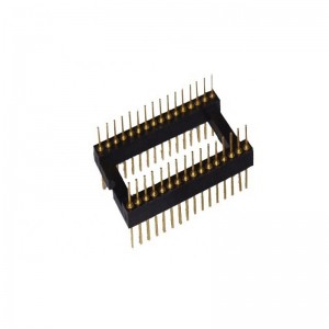 Pitch 1.778mm Dual In Line IC Socket&Pin Header 16~64P Straight Solder Ic Socket