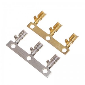 Mini Nickle Plated Brass Wire Double U Shaped Electrical Crimp Terminal Connector Block