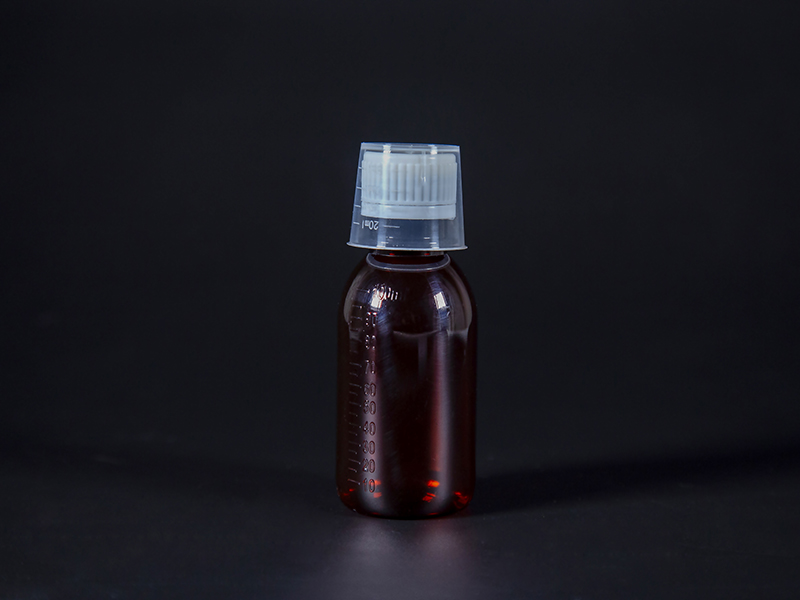 PET plastic maple amber cough syrup bottles for liquid medicine Featured Image