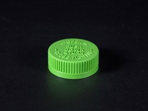 38/400 plastic CRC lid childproof screw lid push down to open pill bottle lid