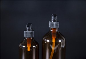 High quality plastic amber shampoo plastic bottle