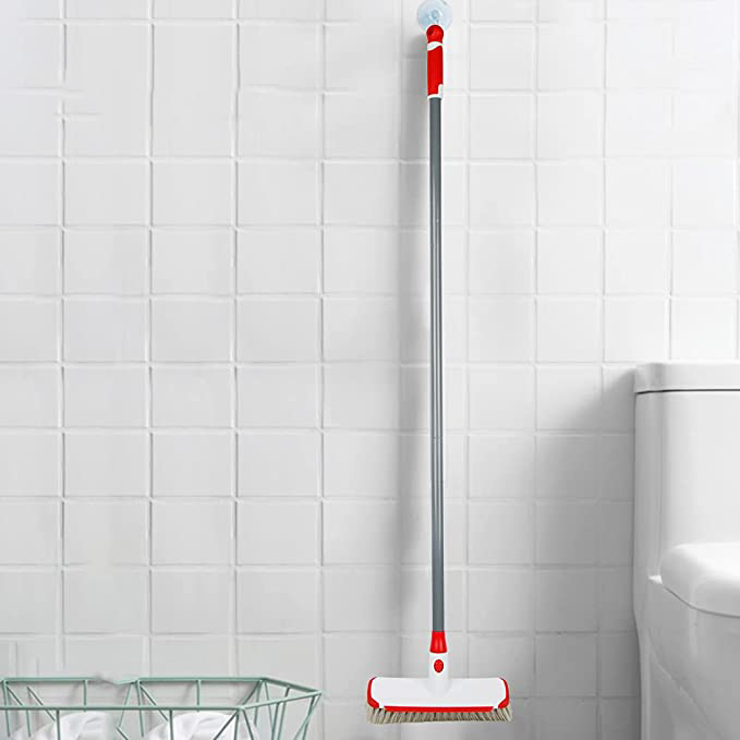 ODM Toilet Brush And Holder Factories –  Heavy Duty Floor Scrub Brush With Long Handle – Yujie