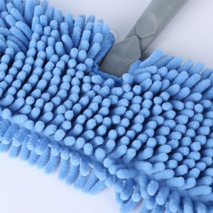 Household Cleaning Double-sided Flat Mop With Telescopic Rod