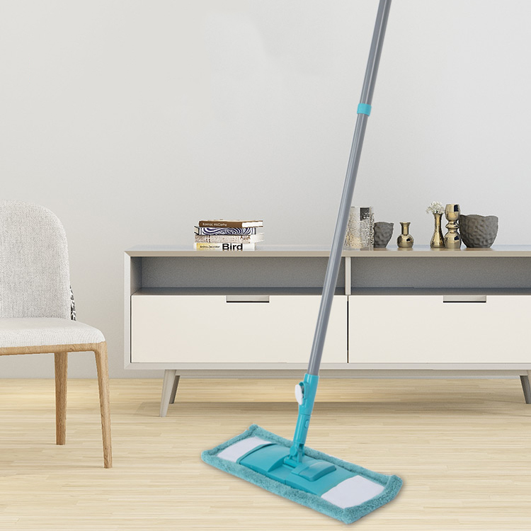 Flexible Handle Microfiber Home Floor Cleaning Flat Mop Featured Image
