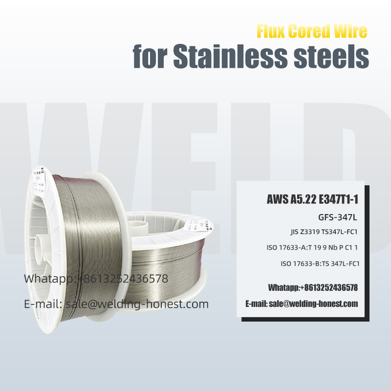 Stainless Steels Flux Cored Wire E347T1-1 Sinopec refining and chemical weld