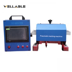 Wholesale ODM China CHUKE Hot Sale 300W Light Weight 15kg Double Handheld Portable Pneumatic DOT Peen Engraving Marking Machine with Computer for Metal