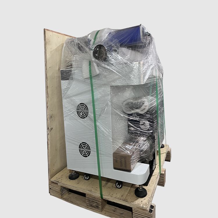 How is the laser marking machine packed?