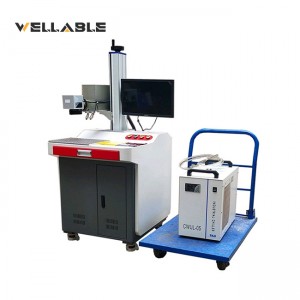 ODM Supplier China All-in-One Enclosed UV Laser Marking Machine with Cart Keyboard Computer for Glass Crystals Fabric Filters