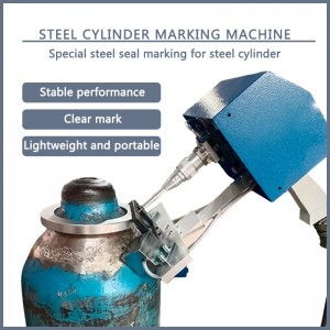Steel cylinder marking machine