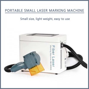 Hand-held portable fiber laser marking machine