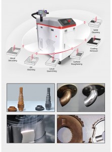 High Quality 50W 100W 200W 500W Backpack Portable Handheld Fiber Rust Removal Pulsed Laser Cleaning Metal Machine