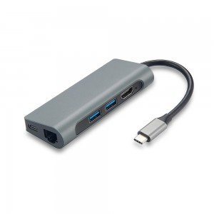 5 in 1 Type-C HUB,HDMI,USB3.0,TYPE-C PD100w