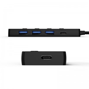 4 in 1 Type-C hub 3 USB3.1, Type-C Gen2 with switches