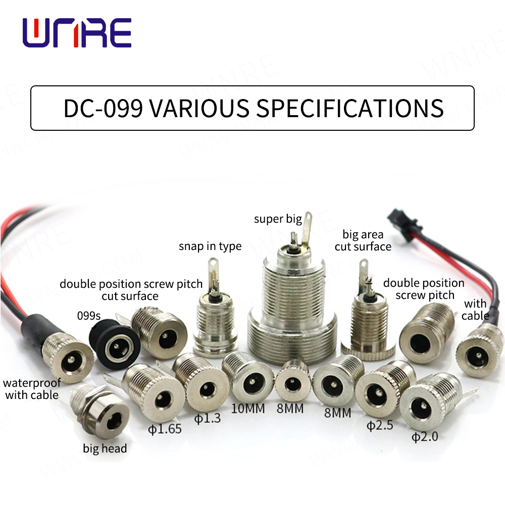 DC-099  5.5×2.1mm 2.5mm High Current Waterproof DC Female Power Jack