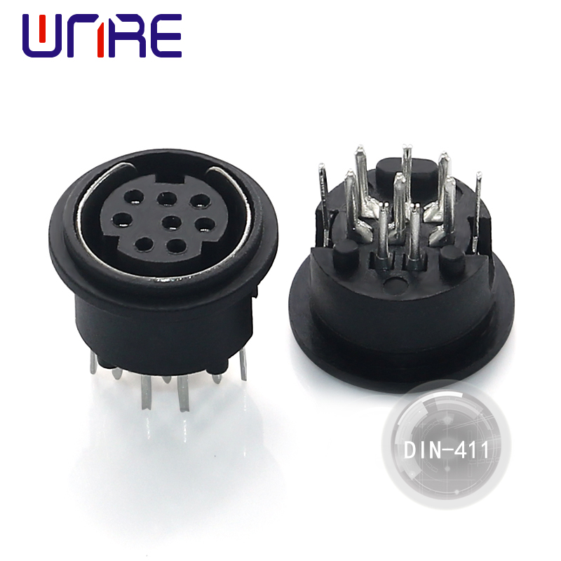 High Quality DIN-411 S-Video Connectors Terminal  Adapter Sockets S Terminal Mini DIN Connector Electrical Connector