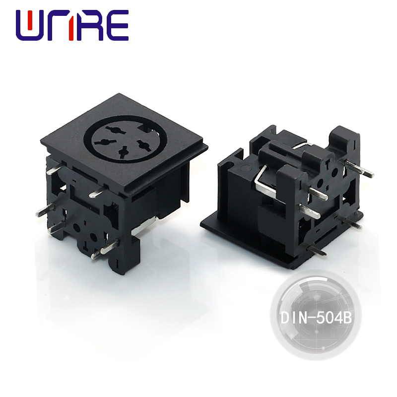 Factory Direct Sale DIN-504B S-Video Connectors Terminal  Adapter Sockets S Terminal Mini DIN Connector Electrical Connector
