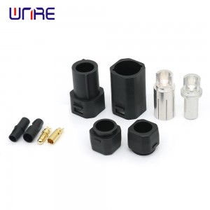 AMASS SH Series Banana Connectors 6AWG Power Connector UL94 V0 Anti-spark Bullet Connectors for RC battery Black