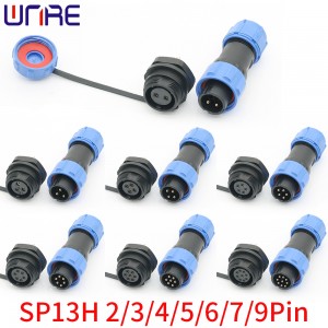 SP13H Aviation Connector IP68 Waterproof Male Plug Famale Socket Cable Connector