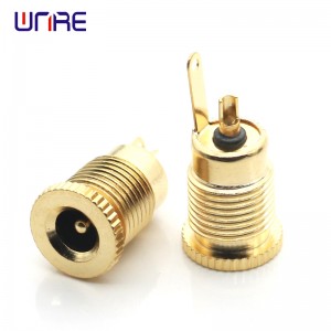 Gold Plated 7A DC-099 5.5 x 2.1mm 5.5*2.5 DC Power Female Socket Jack Panel Mount Connector Adapter