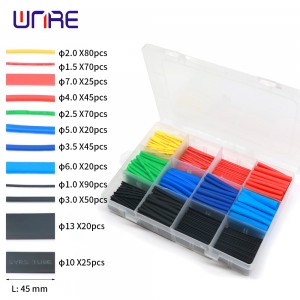560pcs Polyolefin Shrinking Assorted Heat Shrink Tube Wire Wrap Cable Insulated Sleeving Tubing Set 2:1 Waterproof Pipe Sleeve