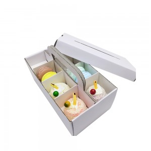 bílé dortové krabice personalizovaného výrobce