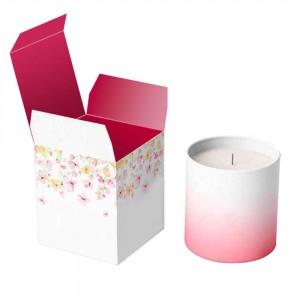 Custom made candle packaging gift boxes set printing
