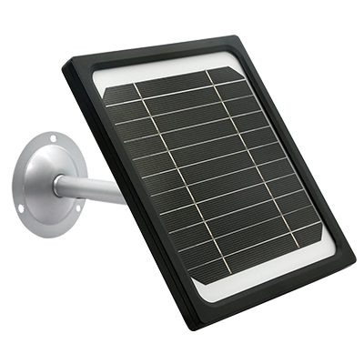 用於追蹤攝影機的5W 太陽能板與DC 12V（或6V）介面追蹤攝影機相容，由12V（或6V）供電，帶有1.35mm 或2.1mm 輸出連接器，該攝影機可持續為您的追蹤攝影機和安全攝影機提供太陽能。