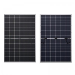 410W-430W TOPCon Çarçoveya Zîv Bifacial-Dual-Glass Solar Module