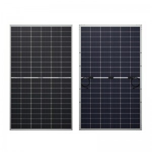 460W-480W TOPCon Çarçoveya Zîv Bifacial Dual Glass Solar Module