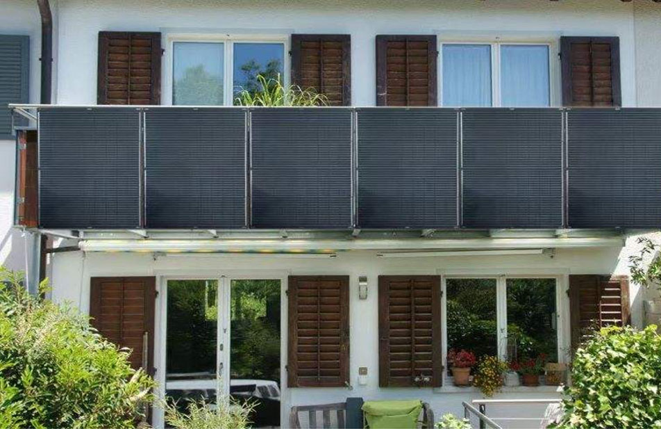 Več aplikacij sončne energije - sončni sistem za balkon