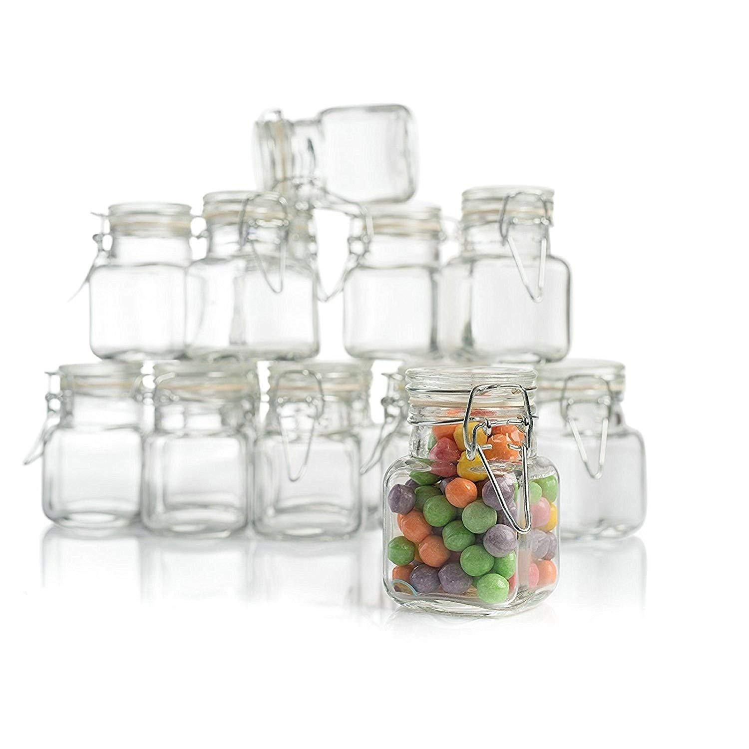 Free Sample 2oz 4oz Glass Jars with Wooden Lids and Spoons Herb Glass  Bottle with Tin Lid - China Glass Spice Jar and Spice Bottle Glass price