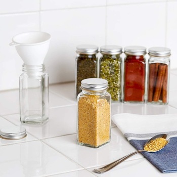 Glass Herb and Spice Jar With Personalised Waterproof -  Finland