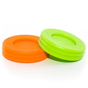 70mm Plastic Mason Jar Lids with Silicone Sealing Ring for Baby Food Jar