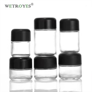 Glass Cannabis Hemp Jar with Child Resistant Cap Child Resistant (CR) Jars 75ml 90ml 110ml 150ml 180ml