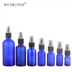 China Cosmetics Packaging Glass Bottles with Black Sprayer